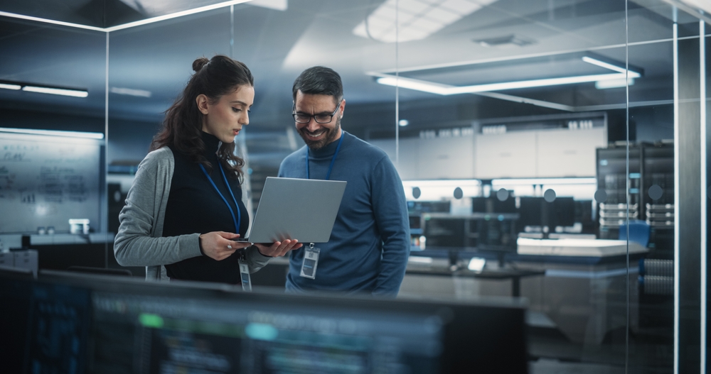 two cybersecurity professionals